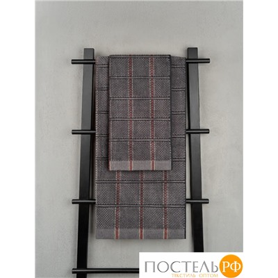 Полотенце велюровое Arya Aiden 70x140 Антрацит