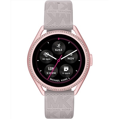 Michael Kors Access Gen 5e MKGO Gray Rubber Smartwatch 43mm