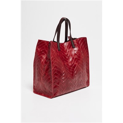 Bolso de piel Rosy Rojo