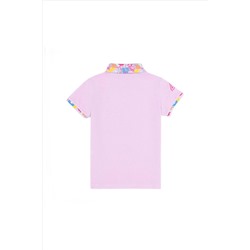 Kız Çocuk Manolya Basic Polo Yaka Tişört
