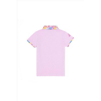 Kız Çocuk Manolya Basic Polo Yaka Tişört