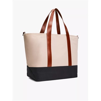 Colorblock Tote Bag