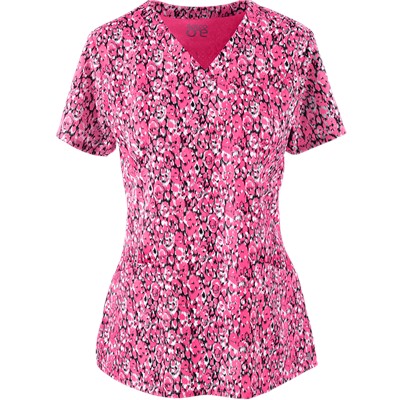 Barco One Scrubs Synergy Print Top