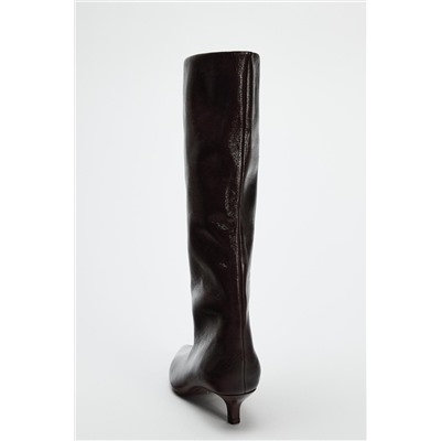 KITTEN HEEL BOOTS