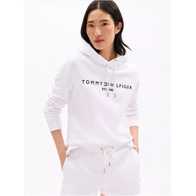Embroidered Tommy Logo Hoodie