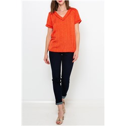 Camiseta Rojo jaspeado