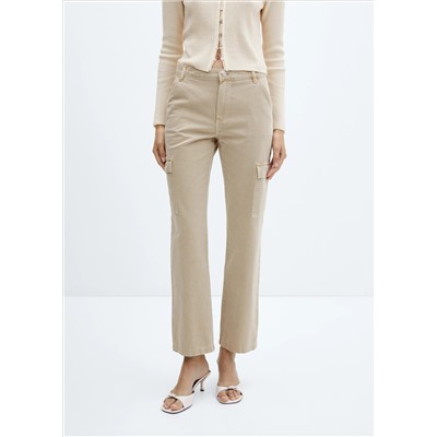 Jeans cargo bolsillos