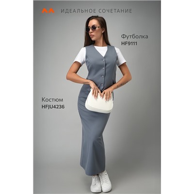 Женский костюм с жилетом и юбкой Happyfox
