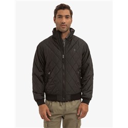 DIAMOND QUILTED FLEECE JACKET