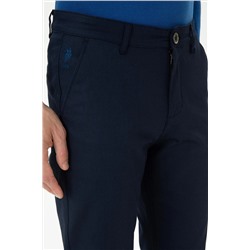 Erkek Lacivert Kanvas Pantolon