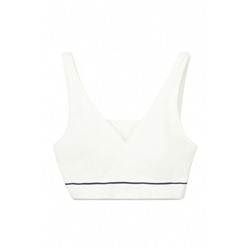 Sujetador seamless canalé blanco