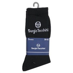 Sergio Tacchini Unisex Tennissocken 3 Paar schwarz 93230732