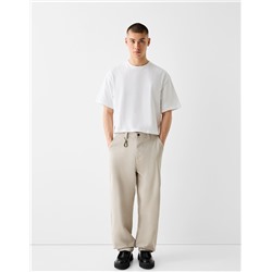 Skater-fit trousers with lobster clasp