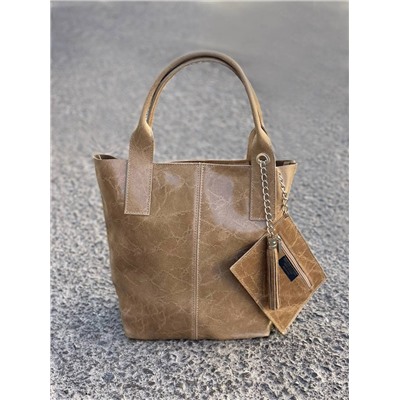 PELLE - Shopper napa taupe