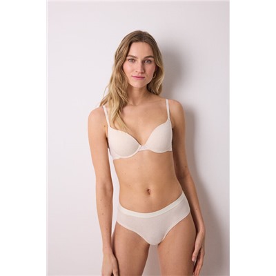 Sujetador push up GORGEOUS algodón marfil