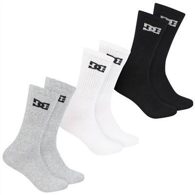 DC Shoes Sport Crew Unisex Socken 3 Paar multi DC-03 CREW