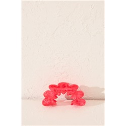 Pinza pelo sandía coral
