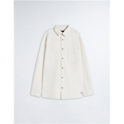 Pocket Denim Shirt, Men, Beige