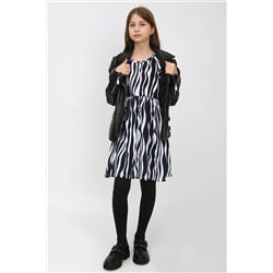 Платье Зебра короткий рукав-фонарик арт. ПЛ-374 НАТАЛИ #885612