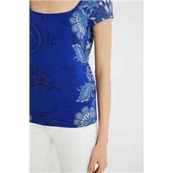 Camiseta manga corta paisley