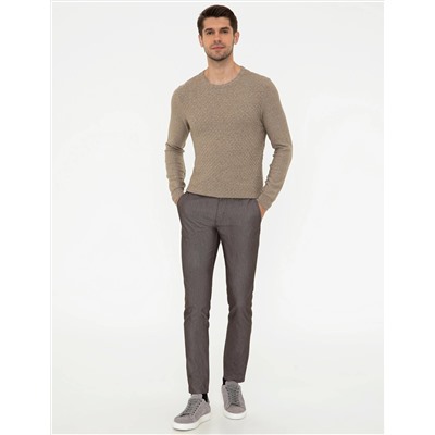 Camel Melanj Slim Fit Kazak