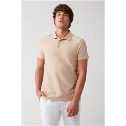 Avva, Erkek Vizon %100 Pamuk Polo Yaka T-shirt A31y1128