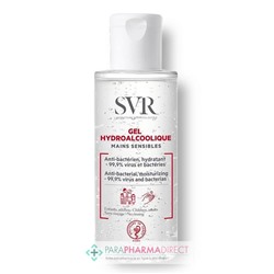 SVR Gel Hydroalcoolique Mains Sensibles Parfumé Flacon 75ml Format Voyage
