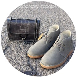 АB.Z. 3612/2 Gris С ДВОЙНЫМИ ШНУРКАМИ+AB.Z · Pelle · 22-06 (430) АКЦИЯ
