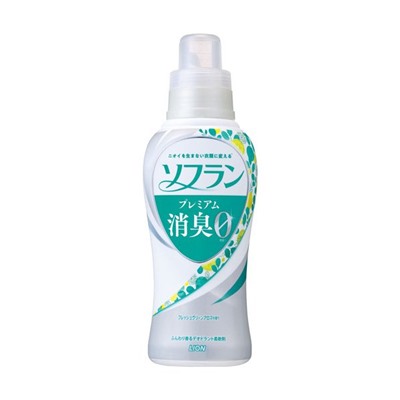 LION Кондиционер для белья Soflan Aroma Natural с натуральным ароматом цитруса и мяты, бутылка с крышкой-дозатором 550 мл.
