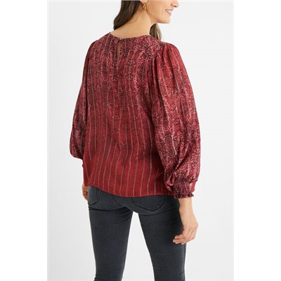 Blusa viscosa mariposas