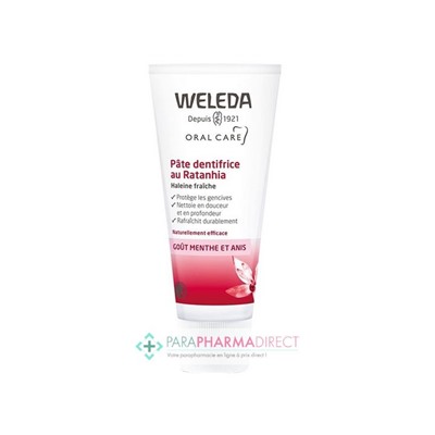 Weleda Pâte Dentifrice au Ratanhia Protège & Renforce les Gencives 75 ml
