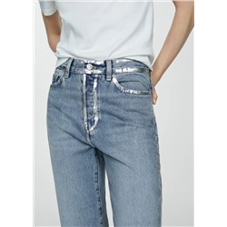 Jeans rectos detalles foil