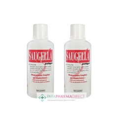 Saugella Poligyn Nettoyant Doux Sans Savon Muqueuses Fragiles ou Asséchées 2x500mlLot  × 2