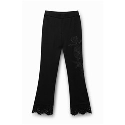 Legging slim encaje