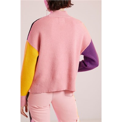 Jersey corto de tricot estampado