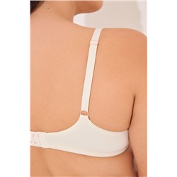 GORGEOUS Sujetador push up encaje y micro marfil