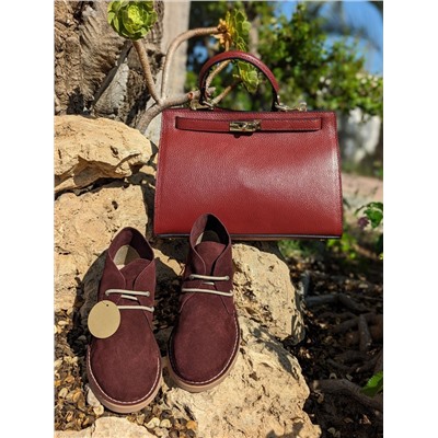 AB.Z. SAFARY VINO+Ab.Zapatos PELLE Birkin/2 (720) burdeos АКЦИЯ