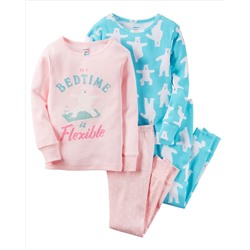 4-Piece Snug Fit Cotton PJs