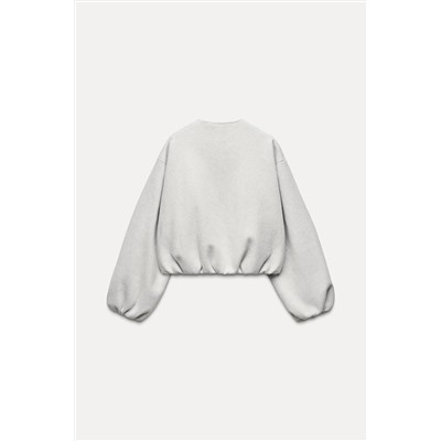 SOFT BOMBER JACKET WITH ELASTIC TRIMS