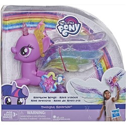 My Little Pony Toy Rainbow Wings Twilight Sparkle -- Purple Pony Figure with Lights and Moving Wings, Kids Ages 3 Years Old and Up