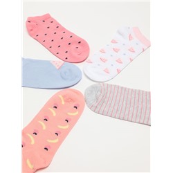 PACK OF 5 PAIRS OF ANKLE SOCKS