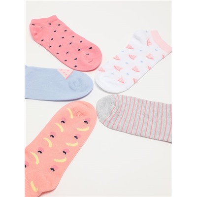 PACK OF 5 PAIRS OF ANKLE SOCKS