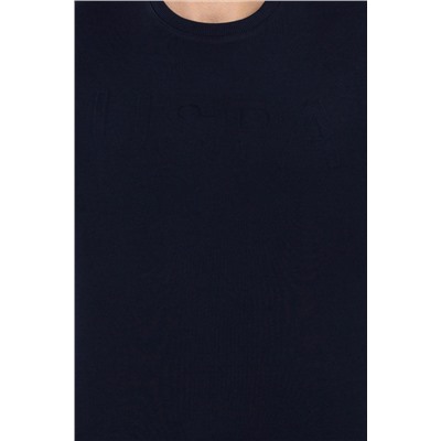 Erkek Lacivert Basic Bisiklet Yaka Sweatshirt