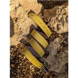 Ab.Zapatos Pelle cinturon (140) Amarillo
