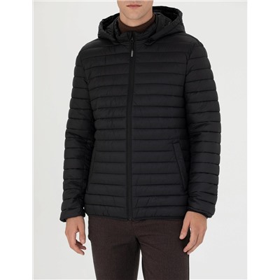 Siyah Slim Fit Mont
