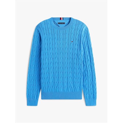 Cable Knit Crewneck Sweater