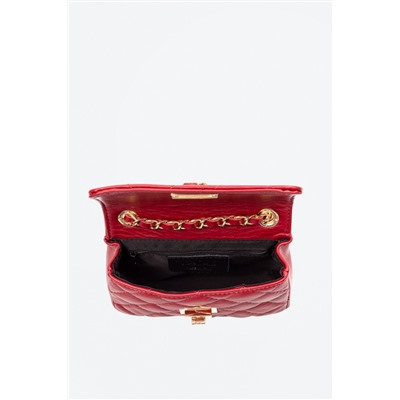 Bandolera de piel Burdeos y dorado - Firenze Artegiani