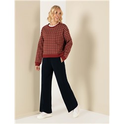 Bordo Crop Top Sweatshirt
