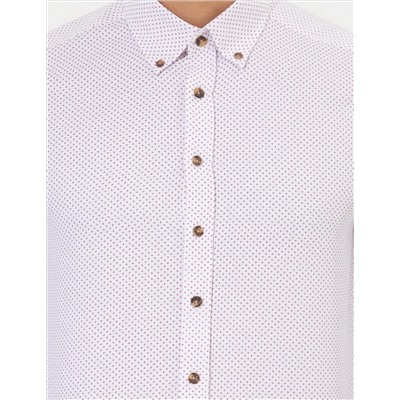 Bordo Slim Fit Uzun Kollu Gömlek