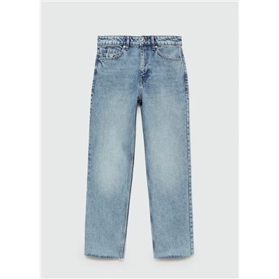 Jeans Blanca rectos crop